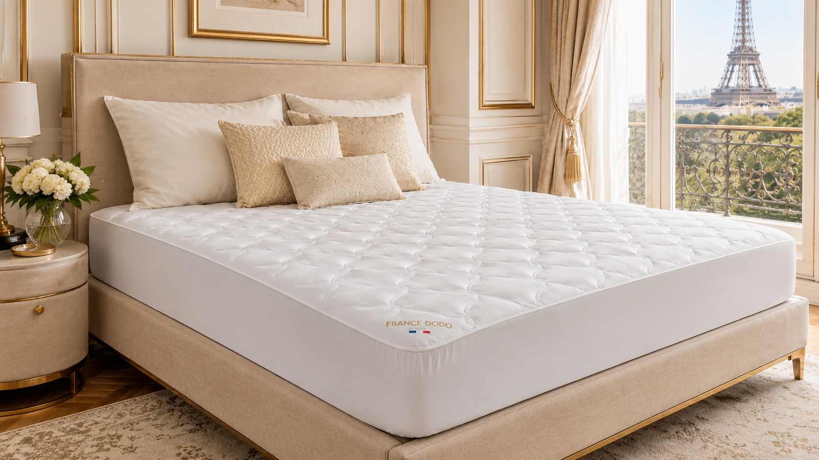 Alèse Respira Protect FRANCE DODO installée sur lit premium