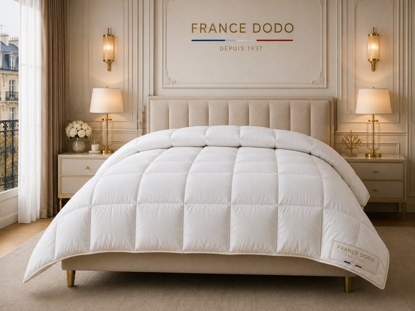 Couette Temperee 400 FRANCE DODO vue lifestyle cote premium