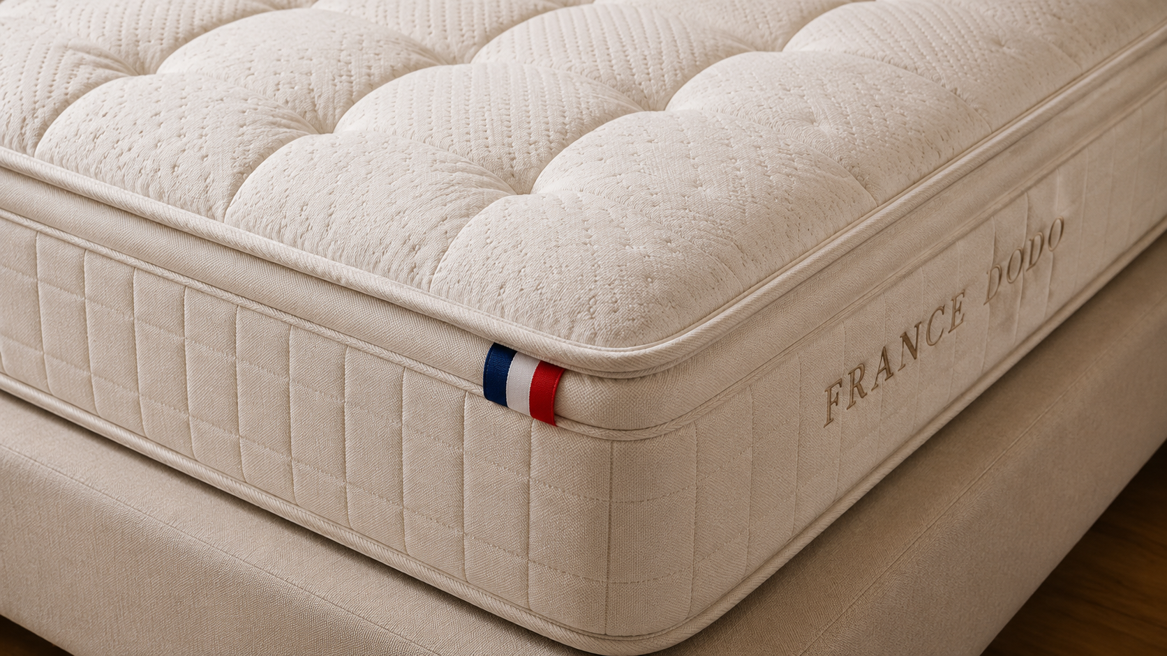 Matelas Essentiel 22 FRANCE DODO macro matiere et finition textile