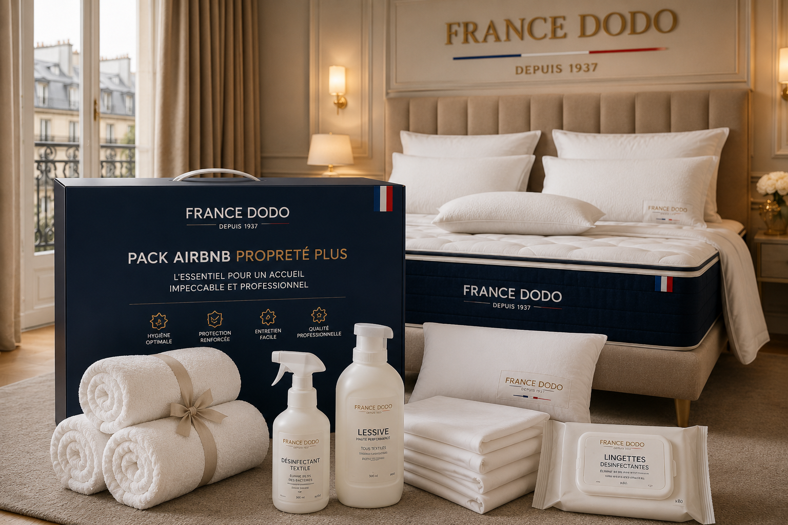 Pack Airbnb Proprete+ FRANCE DODO detail kit proprete